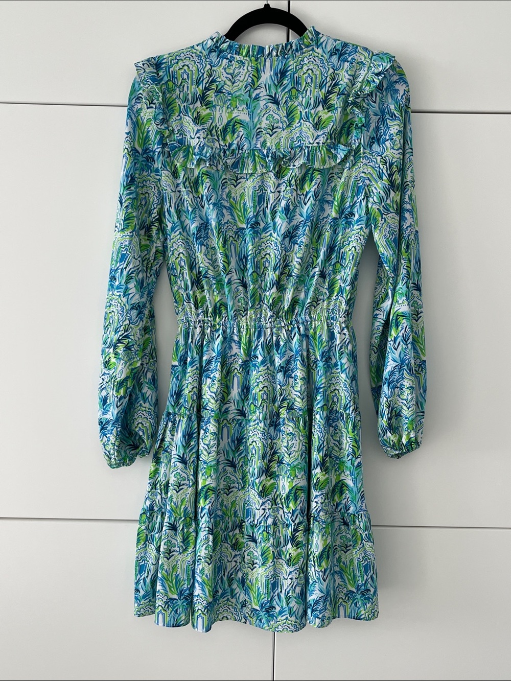 Lilly Pulitzer Blue & Green Printed Dress - Picture 2 of 4